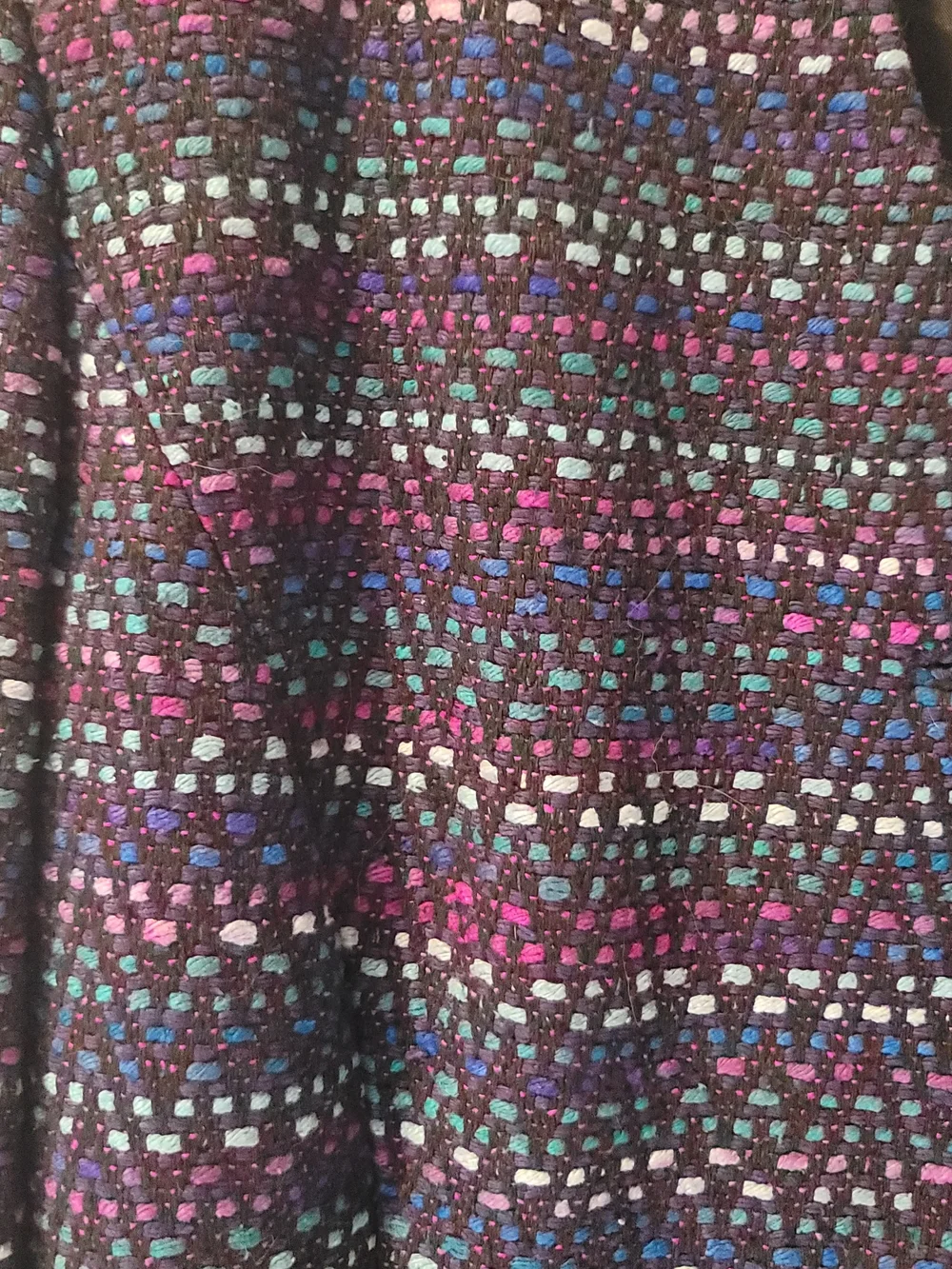 VINTAGE DONCASTER 100% Silk Tweed Blazer Jacket Multicolor Women's Size 10
